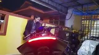 MODENAS PULSAR RS200 MODIFIED lampu belakang [upl. by Hpeosj]