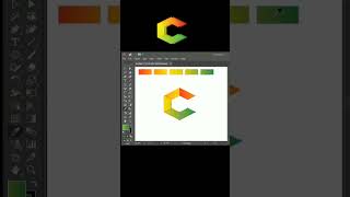 letter C logo design tutorial with adobe illustrator graphicdesignillustrator logodesigntips [upl. by Mcadams]