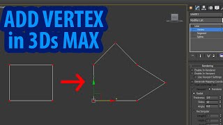 How to add vertex in 3ds max for beginners [upl. by Justine]