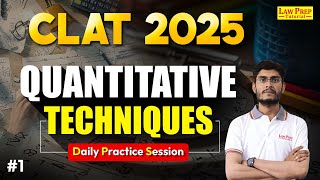 CLAT 2025  Quantitative Techniques  Daily Practice Session  1  QT for CLAT [upl. by Stanly817]