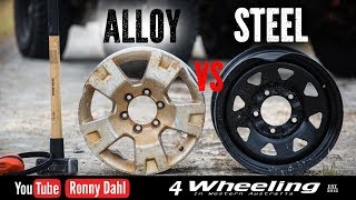 STEEL vs ALLOY rims Offroad Wheels [upl. by Reniti550]