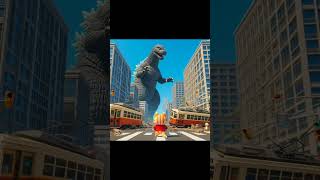 A CAT OVERCOMING A GODZILLA 😱😱  cat 🆚 godzilla  cat kitten cute cutecat cats catlover [upl. by Rorrys]