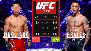 LI JINGLIANG 🇨🇳 vs 🇧🇷CARLOS PRATES no ufc305 carlosprates lijingliang ufc [upl. by Notnroht]