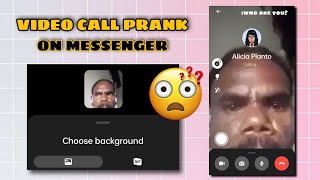 MESSENGER VIDEO CALL PRANK  NEW TREND BACKGROUND VIDEO PRANK [upl. by Lemraj790]