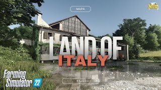 Conhecendo as terras deslumbrantes da Itália  Mapa lands of italy do Farming Simulator 22 [upl. by Sheridan]