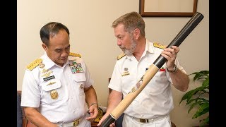 Indonesian Chief of Navys visit to Sydney [upl. by Elyrad502]