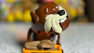 Mad Dog beware dont take his favorite Dove Chocolate ASMR 😀😆 scary dog funnytoy asmr toys [upl. by Dillie]