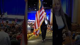 Parade of Flags at Opening Session of the Kiwanis International Convention [upl. by Cohby]