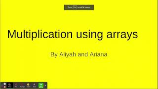 Multiplication Using Arrays [upl. by O'Connor]