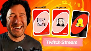 Markiplier Plays UNO WFriends  Twitch Stream [upl. by Medorra]