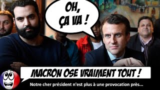 La réponse LUNAIRE de Macron sur la POLÉMIQUE Yassine Belattar [upl. by Calida]