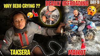 Why Bebo Crying at Night   extreme River crossing  Rukum Taksera to MAIKOT  MRB Vlog [upl. by Alecram]