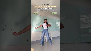 BINI  SALAMIN SALAMIN DANCE TUTORIAL SLOW MIRROR bini shorts [upl. by Eseneg]