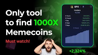 Best tool to find best memecoins  Memecoin supercycle 🤑 [upl. by Kizzie133]