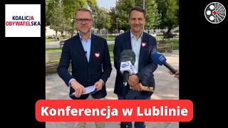 M Krawczyk R Sikorski Konferencja w Lublinie [upl. by Aicilat]