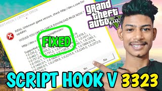 Script Hook V Critical ERROR FIX After New Update Rockstar V3323 GTA 5 [upl. by Thorman]