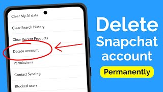 How to Delete Snapchat Account Permanently [upl. by Irahc]