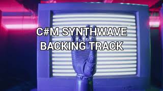 CMinor Synthwave Rock Backing Track [upl. by Limak400]