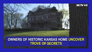 Owners of historic Kansas home uncover trove of secrets [upl. by Fi]