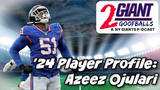 Is 2024 Azeez Ojularis Final Season With The Giants 🏈 Player Profile  Edge [upl. by Savior]