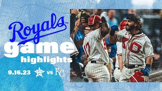 Saluting the Negro Leagues  Royals Secure Series vs Astros [upl. by Arateehc184]