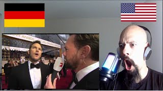 American Reacts To Chris Pratt speaks German  German Speaking Video [upl. by Idoc]