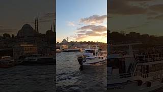 Bosphorus sunset cruise 🇹🇷🌅 sunset istanbul bosphoruscruise cruise turkey [upl. by Laband]