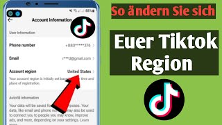 So ändern Sie Ihre TikTokRegion Neues Update 2024  So ändern Sie den Länderstandort auf Tiktok [upl. by Sharline]