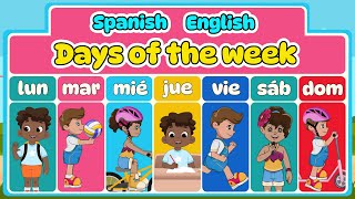 Fun Way to Learn Days of the Week in Spanish Bilingual Song for Kids  HeyAmigoscom [upl. by Noscire891]