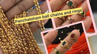 live161124 panchaloham rings ball chains whatsapp 9949433534 [upl. by Ogilvy]