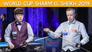 3Cushion World Cup Sharm El Sheikh 2019  Dick Jaspers vs Myung Woo Cho [upl. by Sibell411]