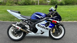 2004 Suzuki GSXR 750  Start up and Highway Blast [upl. by Wes]