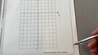 Maths GCSE foundation paper Nov 2023 straight line graph [upl. by Aym503]