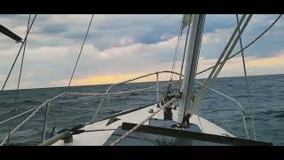 Nordica 20 sailboat of the north tip of Cape breton [upl. by Ocsicnarf]