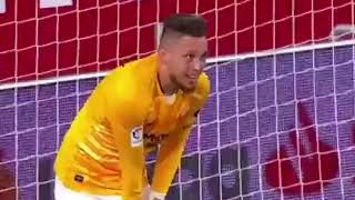 Ocampos Replaces injured goalkeeper and makes a last minute save VS Eibar  Ocamposs save vs Eibar [upl. by Jillie]