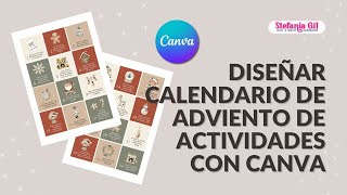 Diseñar Calendario de Adviento de actividades con Canva  Uso Personal y Comercial Vender en Etsy [upl. by Aelak]