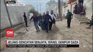 Jelang Gencatan Senjata Israel Gempur Gaza [upl. by Nnaira167]