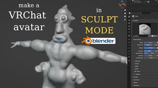 Blender Sculpt an Avatar from Scratch  VRChat Tutorial [upl. by Nickie806]