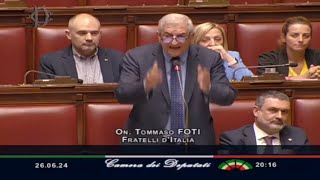 TOMMASO FOTI quotCÈ UN LIMITE AL GIOCO DELLE PARTIquot [upl. by Woll876]