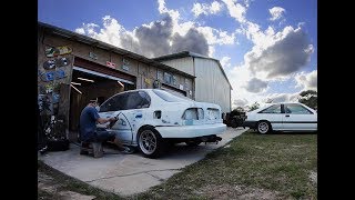 Civic Track Style Cut Rear Bumper Next Paint Job [upl. by Rubbico610]