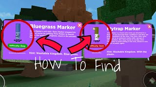 How To Find Fly Trap Marker And Blue Grass Marker  Find The Markers Full Paths [upl. by Anissej167]