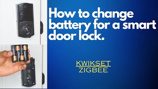 How to change battery for a kwikset smart lock from ADT [upl. by Mcculloch]