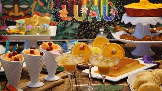 LUAU Party  Table Preparation  Tropical Hawaiian [upl. by Griffy]