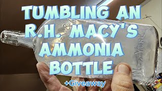 Tumbling An RH Macys Antique Ammonia Bottle [upl. by Corydon]