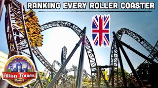 Top 10 Roller Coasters at Alton Towers  Staffordshire England 2024 [upl. by Coopersmith202]