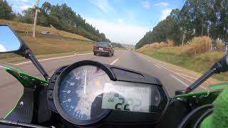 Zx6r 636 Top Speed 282kmh [upl. by Asiek]