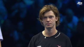 2024 Nitto ATP Finals Andrey Rublev vs Alexander Zverev Highlights [upl. by Leen589]