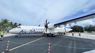 Air Moana ATR72600 from Papeete to The Pearl of Pacific Bora Bora 🏝️🌺 [upl. by Alletneuq595]