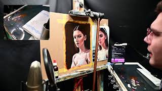 ENDE Painting a Traditional Portrait using AI Art 2020 Stage 2 of 5 [upl. by Ingaborg422]