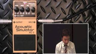 【試奏動画】BOSS AC2 Acoustic Simulator 【BOSS COMPACT PEDAL 100th ANNIVERSARY】 [upl. by Ydna]